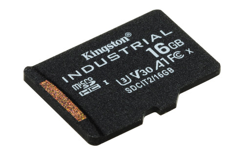 Kingston Technology 16GB microSDHC Industrial C10 A1 pSLC Card + SD Adapter