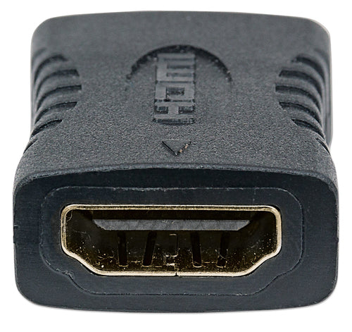 Manhattan HDMI Straight Coupler/Connector, 4K@60Hz, Suitable for ALL 4K & 1080p uses, Connect HDMI cables up to 5m on each side, Black, Female/Female, Ultra HD 4k x 2k,Lifetime Warranty,Fully Shielded,Gold Plated Contacts,Premium High Speed. Equivalent