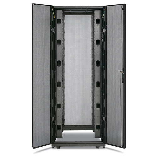 APC NetShelter SX, Server Rack Enclosure, 45U, Shock Packaging, 2000 lbs, Black, 2124H x 750W x 1200D mm