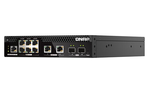 QNAP QSW-M2106PR-2S2T network switch Managed L2 10G Ethernet (100/1000/10000) Power over Ethernet (PoE) 1U Black