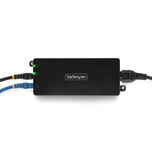 StarTech.com 1-Port 10Gbps PoE++ Injector, 90W, 2.5/5/10G Ethernet/10/100/1000M, PoE++ (802.3af/at/bt), Wall Mountable, Unmanaged Inline Power Over Ethernet