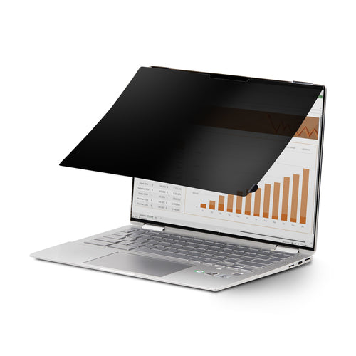 StarTech.com 14-inch 16:10 Flip-Over Privacy Screen with Touch, Anti-Glare Privacy Filter, Laptop Monitor Screen Protector with 51% Blue Light Reduction