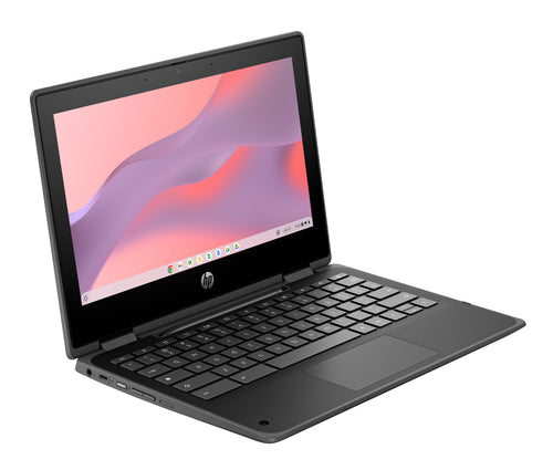 HP Fortis Flip G1i Intel® N N250 Chromebook 29.5 cm (11.6") Touchscreen HD 64 GB LPDDR5x-SDRAM 128 GB UFS Wi-Fi 6E (802.11ax) ChromeOS Black