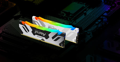 Kingston Technology FURY 16GB 8000MT/s DDR5 CL38 DIMM Renegade RGB White XMP