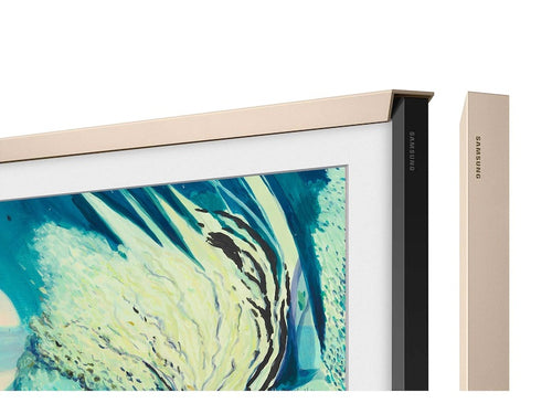 Samsung 75" The Frame Customizable Bezel - Sand Gold Metal