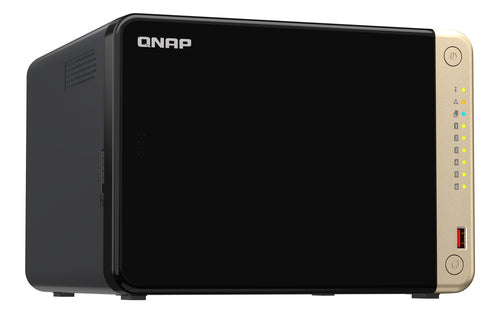 QNAP TS-664 NAS Tower Intel® Celeron® N5095 8 GB DDR4 0 TB QNAP QTS Black, Bronze