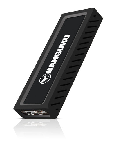 iStorage Kanguru UltraLock Superspeed+ USB-C M.2 NVMe External SSD 4 TB| Secure Portable Solid State Drive |Physical Write Protect Switch| Secure Firmware| TAA Compliant |