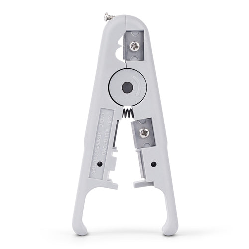StarTech.com Network Cable Stripper and Cutter, Professional Wire Stripper for UTP/FTP/STP/Coax Cables, Rotary Wire Stripping and Cutting Tool