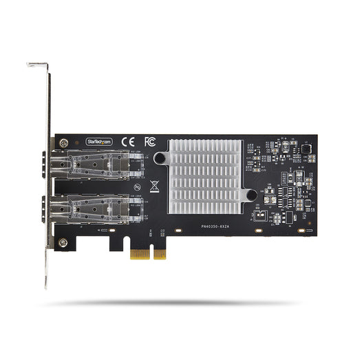 StarTech.com 2-Port GbE SFP Network Card, PCIe 2.0 x1, Intel I350-AM2 2x 1GbE Controller, 1000BASE Copper/Fiber Optic, Dual-Port Gigabit Ethernet NIC, Desktop/Server Backplanes - Windows and Linux Compatible