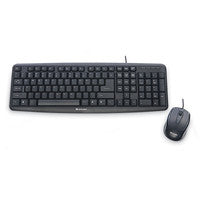 Verbatim Slimline USB keyboard Mouse included Universal QWERTY US International Black