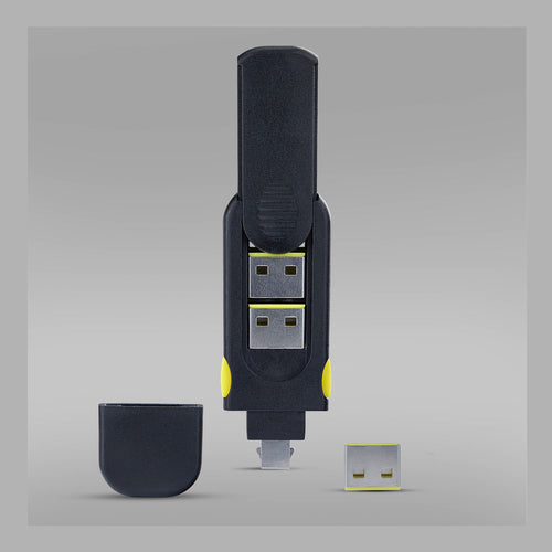 StarTech.com USB-A Port Blocker Key with 4x Locking USB-A Dust Cover Plugs, Snap-In Reusable Port Protectors for Laptops & Computers