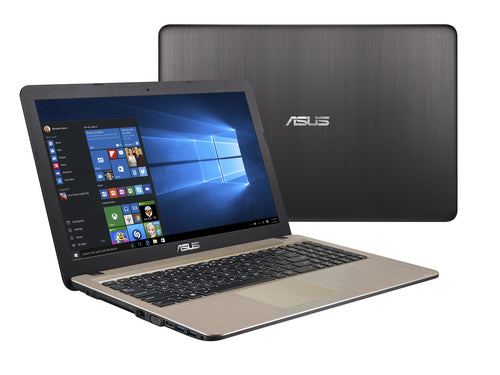 ASUS R540NA-RS02 laptop Intel® Celeron® N3350 39.6 cm (15.6") HD 4 GB 500 GB HDD Wi-Fi 5 (802.11ac) Windows 10 Black, Chocolate