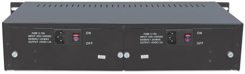 Intellinet 14-Slot Media Converter Chassis, Includes redundant power supply, 19" rackmountable, 2U