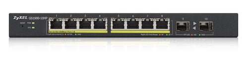 Zyxel GS1900-10HP network switch Managed L2 Gigabit Ethernet (10/100/1000) Power over Ethernet (PoE) Black