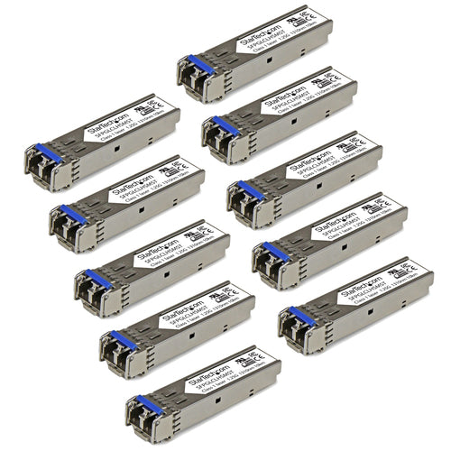 StarTech.com Cisco GLC-LH-SM Compatible SFP Transceiver Module - 1000BASE-LX/LH - 10 PACK~10 Pack Cisco GLC-LH-SM Compatible SFP Module (10 Pack) - 1000BASE-LX/LH - 1GbE Single Mode Fiber SMF Optic Transceiver - 1GE Gigabit Ethernet SFP - LC 10km -