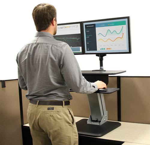 StarTech.com Dual Monitor Sit-to-stand Workstation