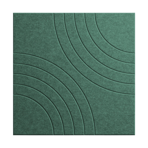 Middle Atlantic Products Focal Point TruTile Acoustic Wall Panel in Classic White, Double Arc