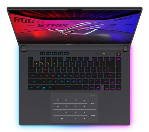 ASUS ROG Strix G16 G615LP-XS97 laptop Intel Core Ultra 9 275HX 40.6 cm (16") WQXGA 16 GB DDR5-SDRAM 2 TB SSD NVIDIA GeForce RTX 5070 Wi-Fi 7 (802.11be) Windows 10 Pro Grey