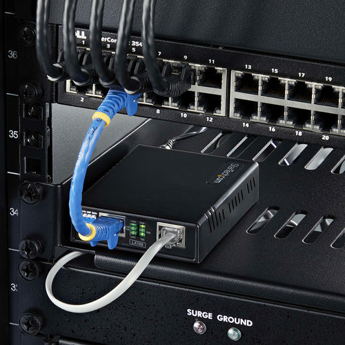 StarTech.com 10/100 Ethernet Extender Kit, Up to 0.5Mi (800M), Long-Range LAN Over Single Pair Wire/RJ45 UTP, Ethernet Booster For IP Video/Remote Sensors/WiFi APs