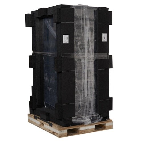 APC NetShelter SX, Server Rack Enclosure, 45U, Shock Packaging, 2000 lbs, Black, 2124H x 750W x 1200D mm