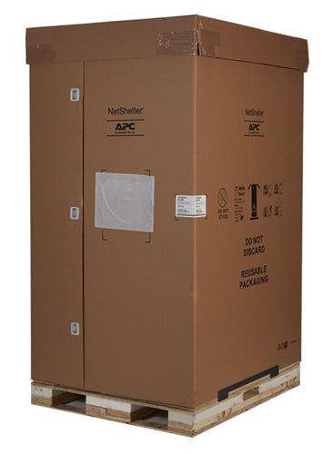 APC NetShelter SX, Server Rack Enclosure, 45U, Shock Packaging, 2000 lbs, Black, 2124H x 600W x 1200D mm