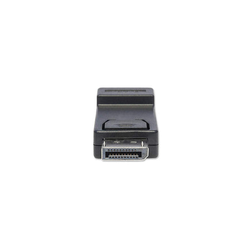 Manhattan DisplayPort 1.1 to HDMI Adapter, 1080p@60Hz, Male to Female, Black, DP With Latch, Not Bi-Directional, Three Year Warranty