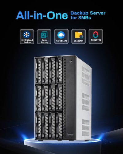 TerraMaster T12-500 Pro NAS Mini Tower Intel® Core™ i7 16 GB DDR5 0 TB Grey
