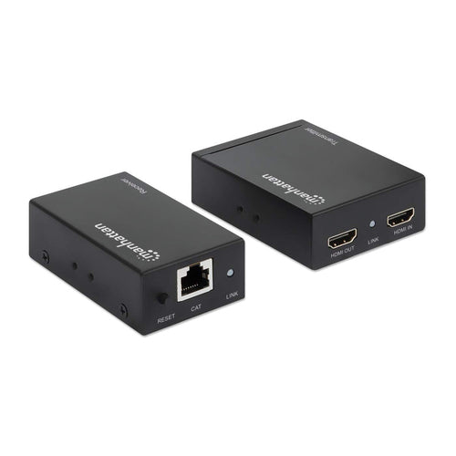 Manhattan 207584 AV extender AV transmitter & receiver Black