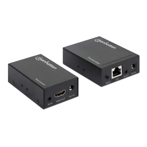 Manhattan 207584 AV extender AV transmitter & receiver Black