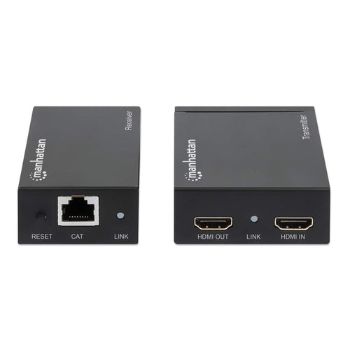 Manhattan 207584 AV extender AV transmitter & receiver Black