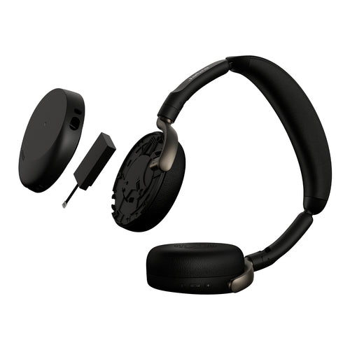 Jabra Evolve3 65 Flex UC - USB-A with Dongle - Black (Wireless Charging Pad)