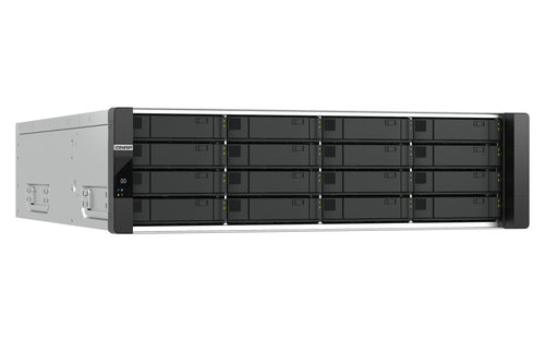 QNAP ES1686dc R2 NAS Rack (3U) Intel® Xeon® D D-2123IT 32 GB DDR4 0 TB QNAP QES Black, Grey