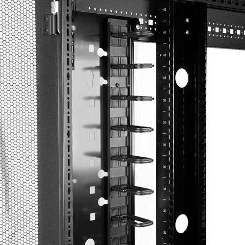 StarTech.com Vertical Cable Organizer with D-Ring Hooks - 0U - 2.8ft.