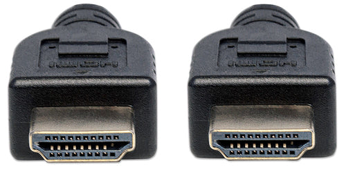 Manhattan HDMI 4K@60Hz Cable with Ethernet - CL3 rated, 2m, Suitable for In-Wall use, For ALL 4K & 1080p/HD uses - when upgrading now or have it ready for when you need it, Male to Male, Black, Ultra HD 4k x 2k, Lifetime Warranty, Premium High Speed