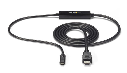 StarTech.com 6ft (2m) USB C to HDMI Cable - 4K 30Hz USB Type-C to HDMI Video Display Converter - USB-C DP Alt Mode to HDMI Monitor Adapter Cord - Thunderbolt Compatible
