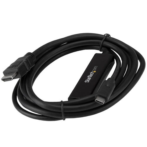 StarTech.com 6ft (2m) USB C to HDMI Cable - 4K 30Hz USB Type-C to HDMI Video Display Converter - USB-C DP Alt Mode to HDMI Monitor Adapter Cord - Thunderbolt Compatible