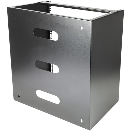 StarTech.com 12U Wall Mount Network Rack - 14 Inch Deep (Low Profile) - 19" Patch Panel Bracket for Shallow Server and IT Equipment, Network Switches - 125lbs/57kg Weight Capacity, Black