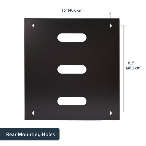 StarTech.com 12U Wall Mount Network Rack - 14 Inch Deep (Low Profile) - 19" Patch Panel Bracket for Shallow Server and IT Equipment, Network Switches - 125lbs/57kg Weight Capacity, Black