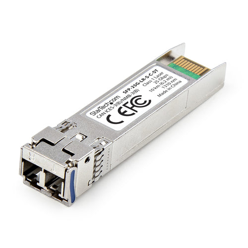 StarTech.com Cisco SFP-25G-LR-S Compatible SFP28 Module, 25Gbps Single Mode Fiber (SMF), 10km (6.2mi), LC Connector, 1310nm, MSA 25 Gigabit Optical Transceiver