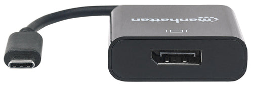 Manhattan USB-C to DisplayPort 1.2 Cable, 4K@30Hz, 21cm, Male to Female, Black, Lifetime Warranty