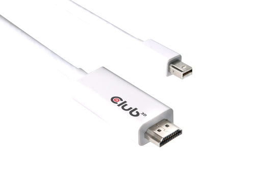 CLUB3D Mini DisplayPort™ 1.2 to HDMI™ 2.0 Active Cable 4K60Hz 3Meter/9.84Feet M/M