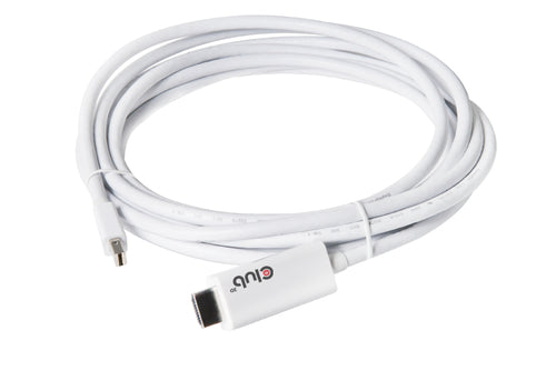 CLUB3D Mini DisplayPort™ 1.2 to HDMI™ 2.0 Active Cable 4K60Hz 3Meter/9.84Feet M/M