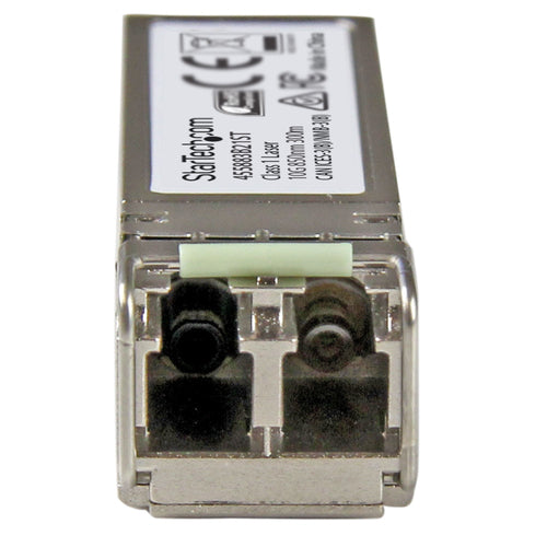 StarTech.com 10 Gigabit Fiber SFP+ Transceiver Module - HP 455883-B21 Compatible - MM LC with DDM - 300 m~HPE 455883-B21 Compatible SFP+ Module - 10GBASE-SR - 10GbE Multi Mode Fiber Optic Transceiver - 10GE Gigabit Ethernet SFP+ - LC 300m - 850nm - DDM