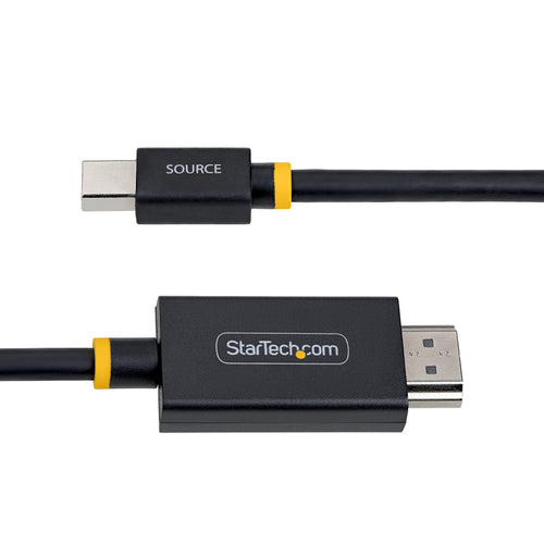 StarTech.com 6ft (1.8m) Mini DisplayPort to HDMI Adapter Cable, 4K 60Hz with HBR3/HDCP 2.3/DPCP, MDP to HDMI 2.0, Active Video Converter, Mini DisplayPort Desktop to HDMI Monitor