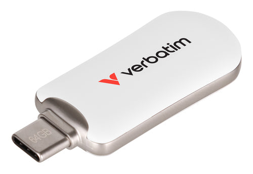 Verbatim Plectra USB-C Flash Drive White 64GB