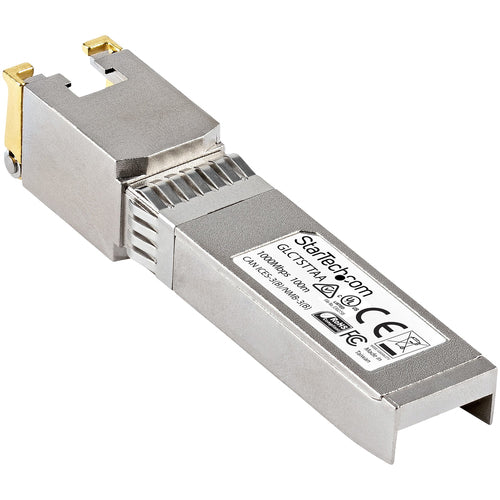 StarTech.com Cisco GLC-T Compatible SFP Module - 1000BASE-T - SFP to RJ45 Cat6/Cat5e - 1GE Gigabit Ethernet SFP - RJ-45 100m - Cisco Firepower, ASR920, IE2000