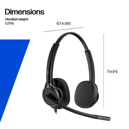 HP Poly Mission 415 Monaural USB Wired Headset Classic (Bulk)