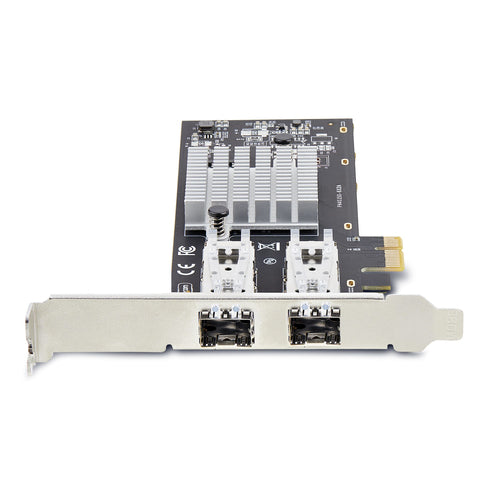 StarTech.com 2-Port GbE SFP Network Card, PCIe 2.0 x1, Intel I350-AM2 2x 1GbE Controller, 1000BASE Copper/Fiber Optic, Dual-Port Gigabit Ethernet NIC, Desktop/Server Backplanes - Windows and Linux Compatible