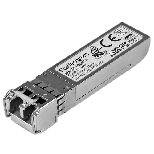 StarTech.com Cisco Meraki MA-SFP-10GB-SR Compatible SFP+ Transceiver Module - 10GBASE-SR~Cisco Meraki MA-SFP-10GB-SR Compatible SFP+ Module - 10GBASE-SR - 10GbE Multimode Fiber MMF Optic Transceiver - 10GE Gigabit Ethernet SFP+ - LC 300m - 850nm - DDM