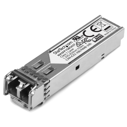 StarTech.com Cisco Meraki MA-SFP-1GB-SX Compatible SFP Transceiver Module - 1000BASE-SX~Cisco Meraki MA-SFP-1GB-SX Compatible SFP Module - 1000BASE-SX - 1GbE Multimode Fiber MMF Optic Transceiver - 1GE Gigabit Ethernet SFP - LC 550m - 850nm - DDM Cisco